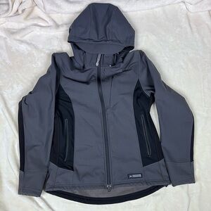 REI‎ Women's Charcoal and Black Softshell Jacket